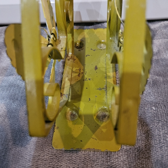 Vintage 70s mcm vibe metal Butterfly napkin holder - Picture 7 of 13